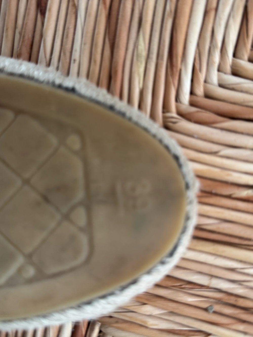 CHANEL Taupe Suede Espadrille Slip-Ons with Black Logo - Picture 4 of 5